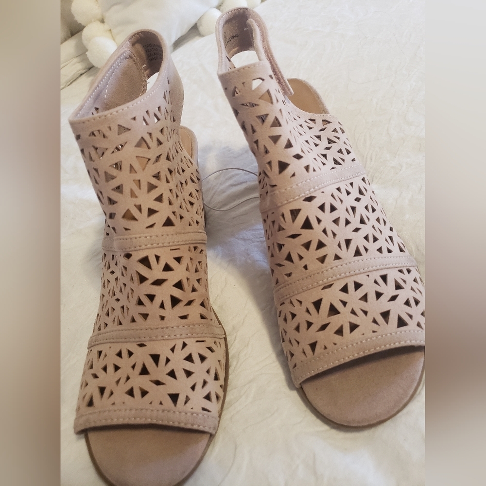 NEW SEYCHELLES NUDE OPEN TOE BOOTIES SIZE :8 1/2 - Picture 4 of 13